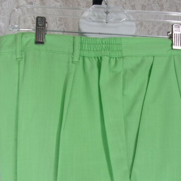 Sag Harbor Apple Green Pants Slacks Size 12  NWOT - Picture 3 of 5